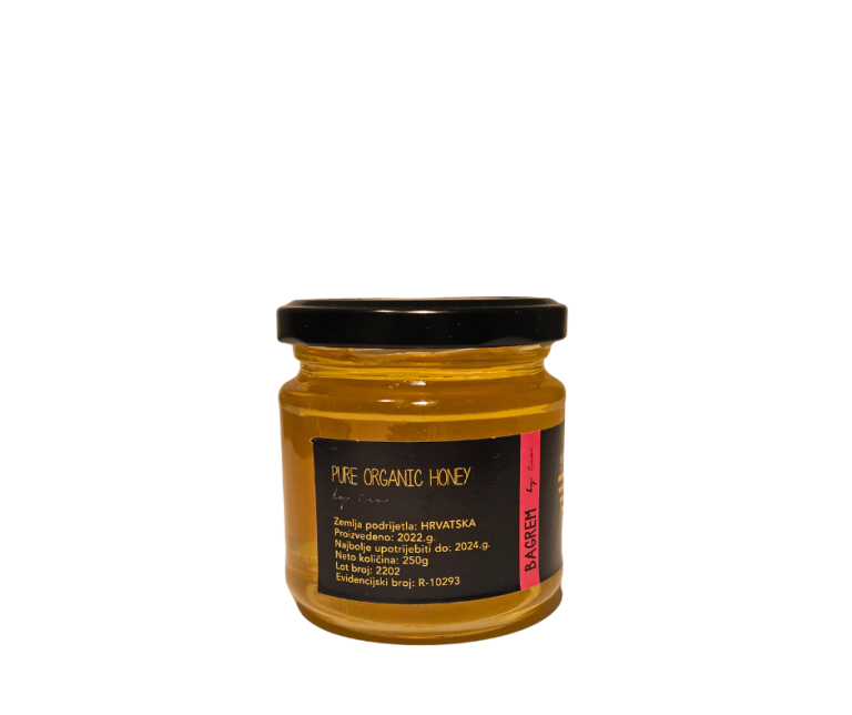 Naturalny miód akacjowy BIO z Chorwacji BEE YOURSELF 250g
