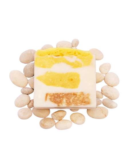 Mydło z naturalną morską gąbką MIÓD I MLEKO (Spužvice u sapunu Med i mlijeko) 150 g (2)