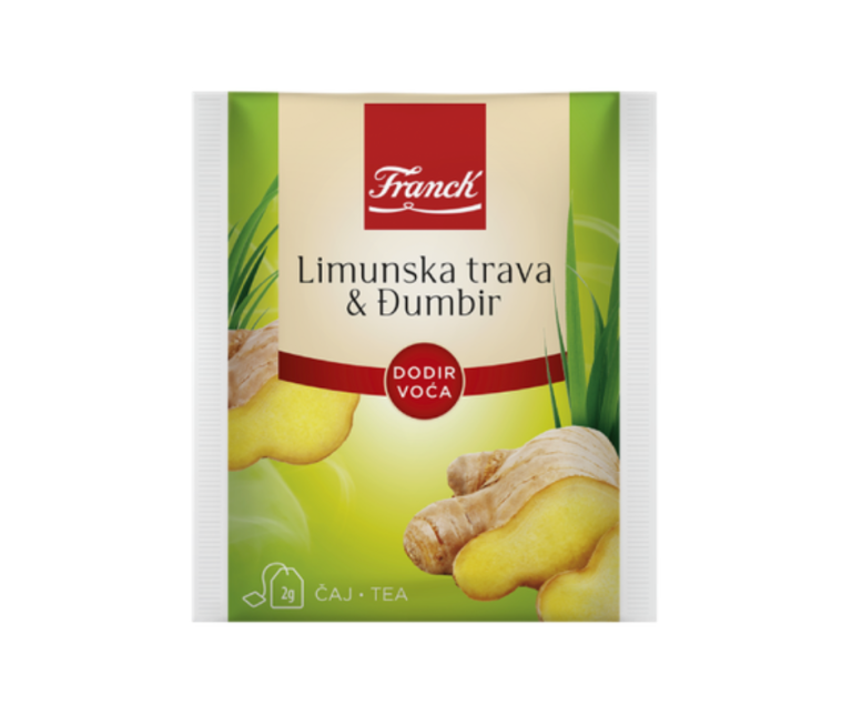 Opakowanie herbatki owocowej trawa cytrynowa i imbir FRANCK 40 g