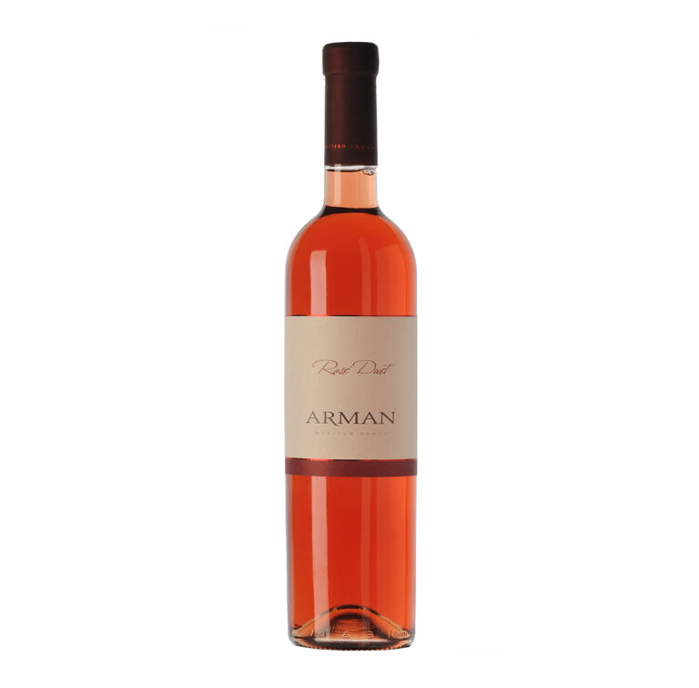 Butelka różowego wina Arman Marijan Rosé Duet Istria 0,75L z Chorwacji.