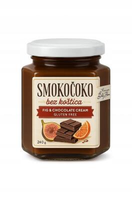 Krem figowy z czekoladą(Smokoćoko) 240g