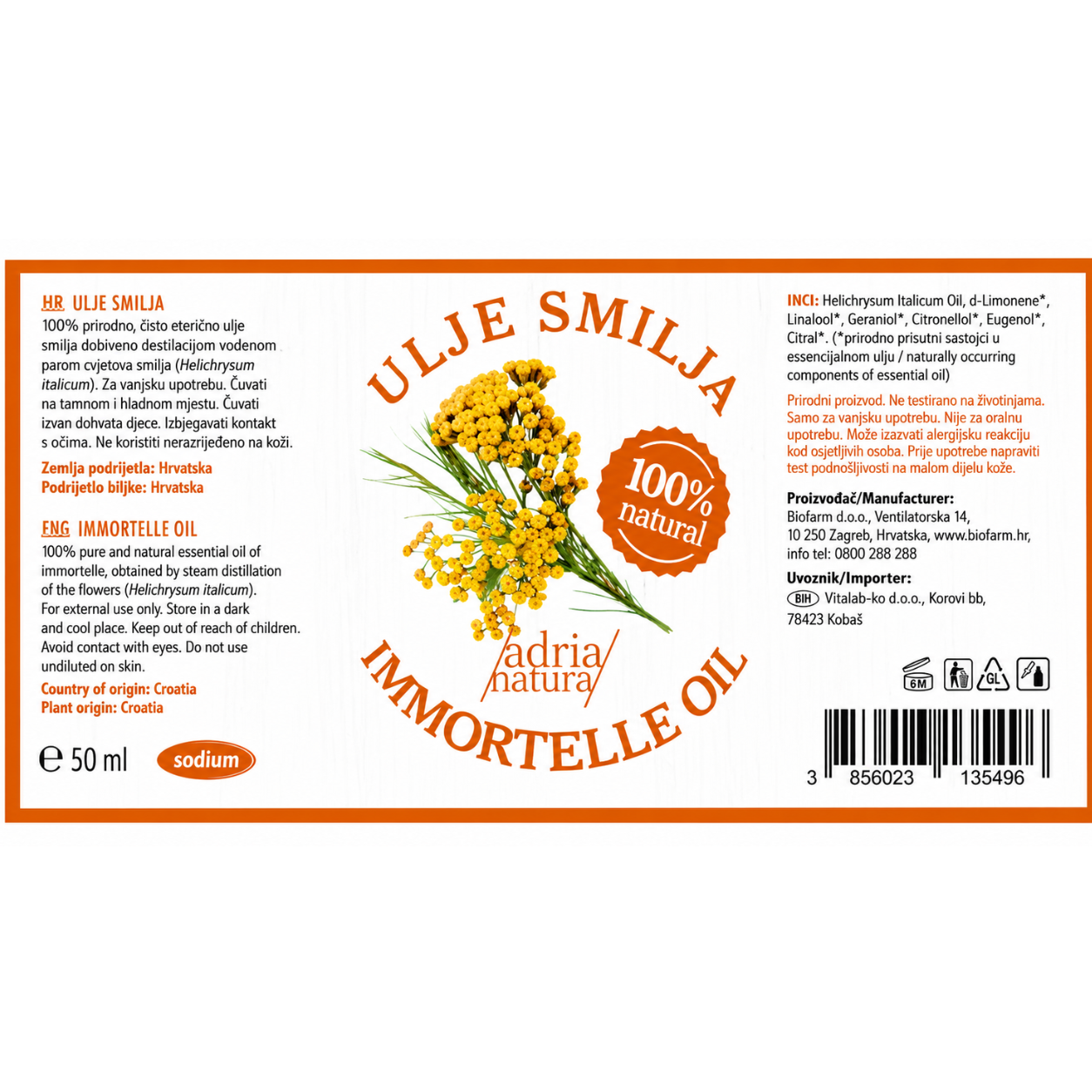 Olejek pielęgnacyjny – Smilje, 50 ml (4)