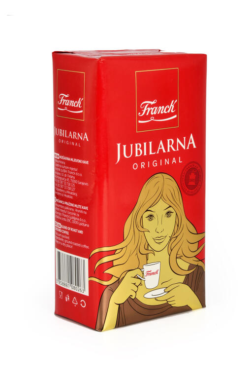 Jubilarna Original kawa mielona 250 g marki FRANCK – klasyczna chorwacka kawa o intensywnym aromacie.